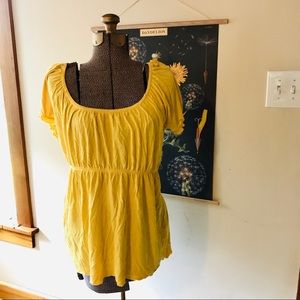 Yellow Babydoll Daffodil Summer Top